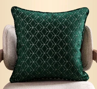 کاور کوسن سبز طرح هندسی